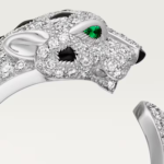 A Pre-Owned Panthère de Cartier medium model half-pavé ring