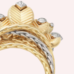 Pre-Owned Grain de Café de Cartier Diamond Ring in 18K Yellow and White Gold - Image 2