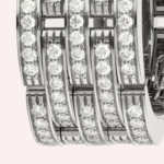 Pre-Owned Cartier Maillon Panthère Five-Row Pavé Ring with Diamonds