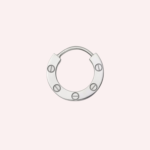 Pre-Owned Cartier LOVE Single Pavé Hoop Earring