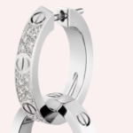 Pre-Owned Cartier LOVE Multiwear Half-Pavé Earrings with Diamonds