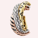 Pre-Owned Cartier Trinity Single Half-Pavé Earring