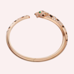 Pre-Owned Cartier Panthère de Cartier Bracelet, Medium Model, Half-Pavé, Rose Gold