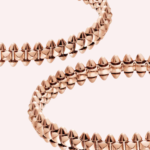 Pre-Owned Cartier Clash de Cartier Double-Row Pavé Hoop Earrings in 18K Rose Gold - Image 2