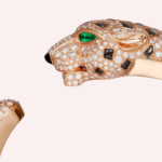 Pre-Owned Cartier Panthère de Cartier Bracelet, Obsidian & Diamond Pavé, Rose Gold