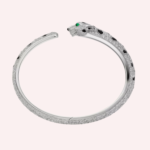 Pre-Owned Cartier Panthère de Cartier Bracelet, Medium Model, Full Pavé, White Gold