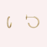 Pre-Owned Cartier Étincelle de Cartier Pavé Hoop Earrings