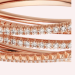 Pre-Owned Étincelle de Cartier Half-Pavé Diamond Bracelet in 18K Rose Gold - Image 2