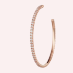 Pre-Owned Cartier Étincelle de Cartier Pavé Hoop Earrings, Large Model, 18K Rose Gold - Image 2
