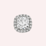 Pre-Owned Cartier Destinée Pavé Cushion-Cut Diamond Stud Earrings in 18K White Gold - Image 4