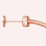 Pre-Owned Cartier Écrou de Cartier Hoop Earrings in 18K Rose Gold - Image 2