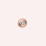 Pre-Owned Cartier d’Amour Diamond Stud Earrings, Mini Model, 18K Rose Gold - Image 2