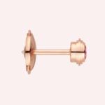 Pre-Owned Cartier d’Amour Pink Sapphire Stud Earrings in 18K Rose Gold - Image 4