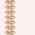 Pre-Owned Cartier Clash de Cartier Flexible Small Pavé Diamond Bracelet in 18K Rose Gold - Image 2