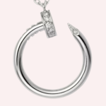 Pre-Owned Cartier Juste un Clou Diamond Pendant in 18K White Gold - Image 5