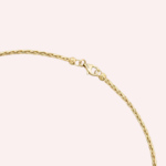 Pre-Owned Grain de Café Necklace with Diamonds, 18K Yellow and White Gold - Image 2