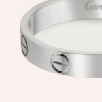Pre-Owned Cartier LOVE Small Model Ring in White Gold - Image 4