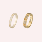 Pre-Owned Cartier LOVE Small Pavé Diamond Ring in 18K Yellow Gold - Image 4