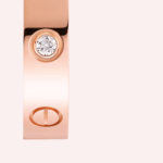 Pre-Owned Cartier LOVE Small Diamond Ring in 18K Rose Gold - Image 4