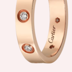 Pre-Owned Cartier LOVE Small Diamond Ring in 18K Rose Gold - Image 4