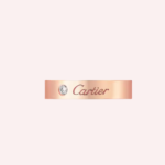 Pre-Owned Cartier C de Cartier Wedding Band in 18K Rose Gold with Diamond – 4 mm - Image 4