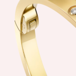 Pre-Owned Cartier LOVE Small Model Bracelet in Yellow Gold with 10 Diamonds