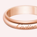 Pre-Owned Cartier C de Cartier Wedding Band in 18K Rose Gold – 4 mm - Image 4