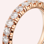 Pre-Owned Cartier Étincelle de Cartier Semi-Pavé Wedding Band in 18K Rose Gold with Diamonds – 3.5 mm - Image 3