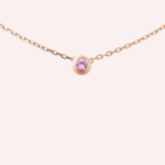 Pre-Owned Cartier d’Amour Pink Sapphire Pendant Necklace – 18K Rose Gold - Image 2