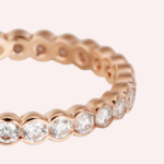 Pre-Owned Cartier Broderie de Cartier Wedding Band in 18K Rose Gold with Diamonds – 2.7 mm - Image 4