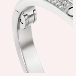 Pre-Owned Cartier LOVE Bracelet on Chain, Pavé Diamonds, White Gold - Image 4