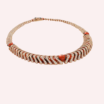Pre-Owned Cartier Géométrie & Contrastes Coral Pavé Necklace in 18K Rose Gold with Diamonds and Onyx - Image 5