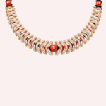 Pre-Owned Cartier Géométrie & Contrastes Coral Pavé Necklace
