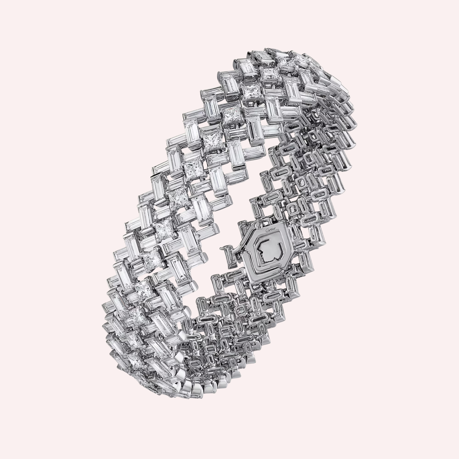 Cartier (9) Pre-Owned Cartier Reflection Diamond Bracelet in 18K White Gold - Image 1