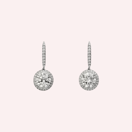 Pre-Owned Cartier Destinée Pavé Diamond Sleeper Earrings