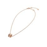 Pre-Owned Bvlgari B.zero1 18K Rose Gold Pavé Diamond Necklace - Image 3