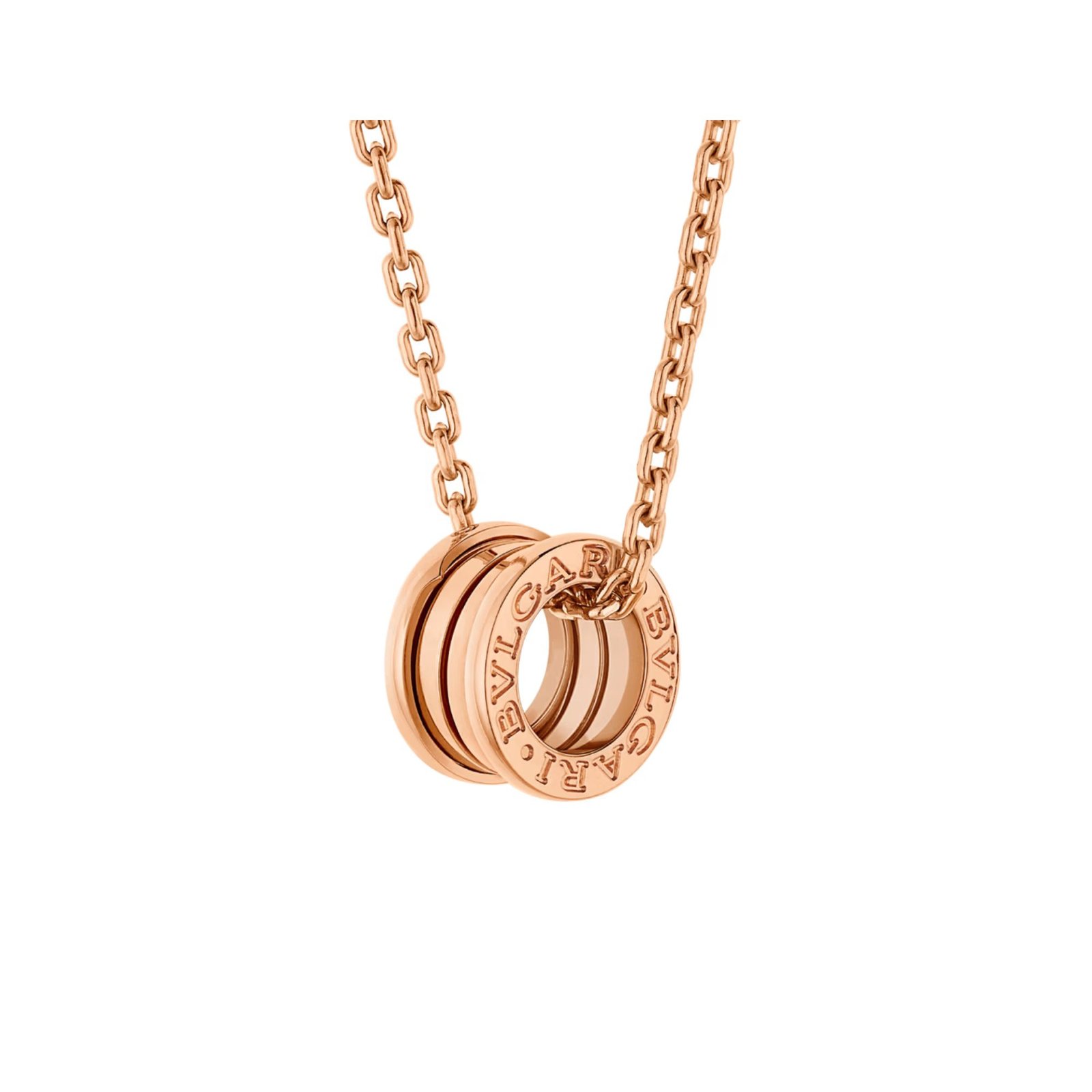 Pre-Owned Bvlgari B.zero1 18K Rose Gold Round Pendant Necklace Pre-Owned Bvlgari B.zero1 18K Rose Gold Round Pendant Necklace