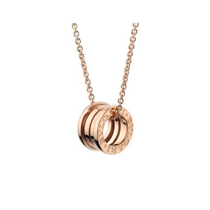 Pre-Owned Bvlgari B.zero1 18K Rose Gold Small Round Pendant Necklace
