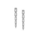 Pre-Owned Bvlgari B.zero1 18K White Gold Earrings with Pavé Diamonds - Image 2