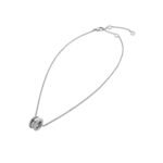 Pre-Owned Bvlgari B.zero1 18K White Gold Pavé Diamond Necklace - Image 3