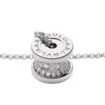 Pre-Owned Bvlgari B.zero1 18K White Gold Pavé Diamond Necklace - Image 3