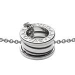 Pre-Owned Bvlgari B.zero1 18K White Gold Small Round Pendant Necklace