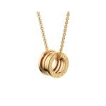 Pre-Owned Bvlgari B.zero1 18K Yellow Gold Small Round Pendant Necklace