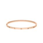 Pre-Owned Bvlgari B.zero1 Essential 18K Rose Gold Bangle Bracelet