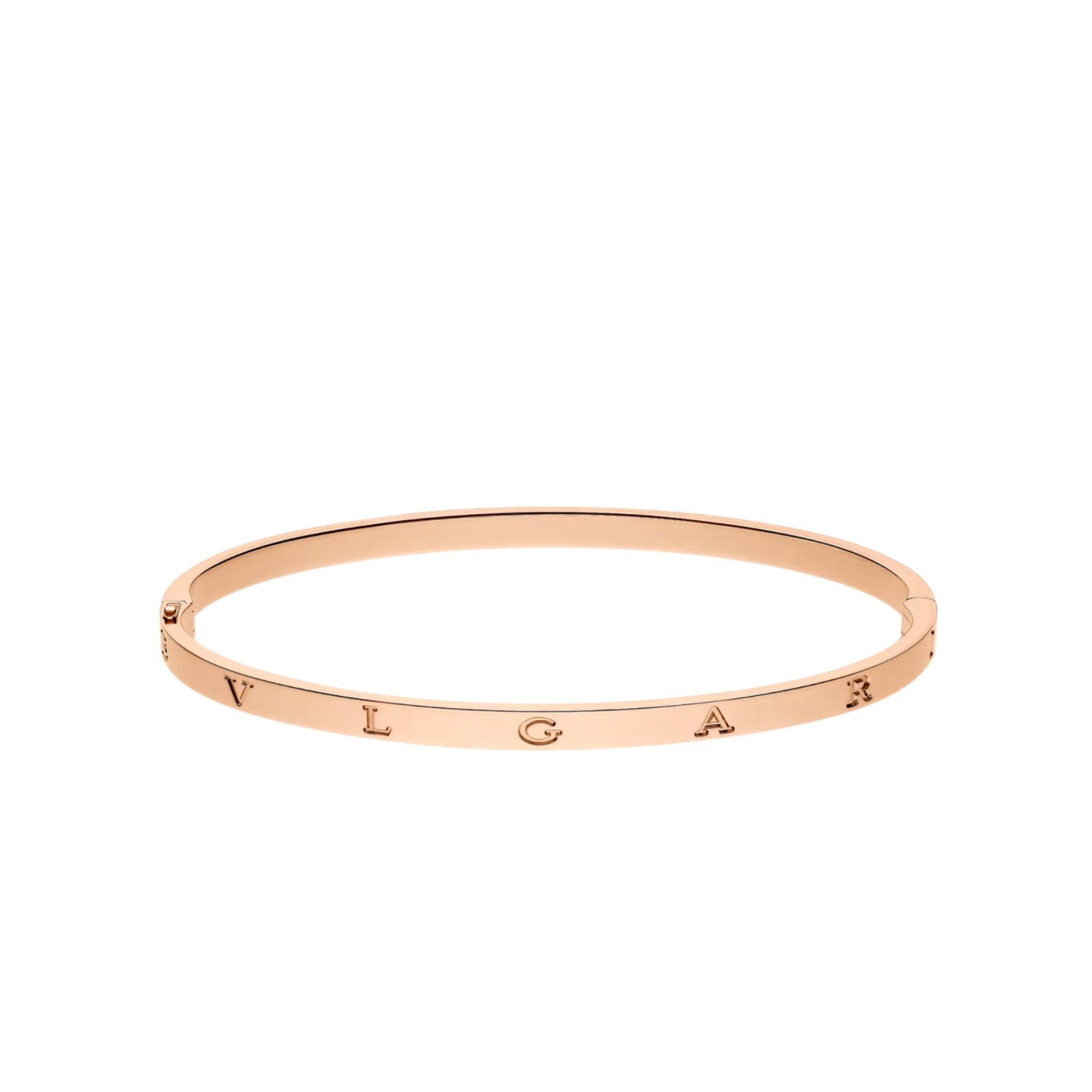 Pre-Owned Bvlgari B.zero1 Essential 18K Rose Gold Bangle Bracelet Pre-Owned Bvlgari B.zero1 Essential 18K Rose Gold Bangle Bracelet