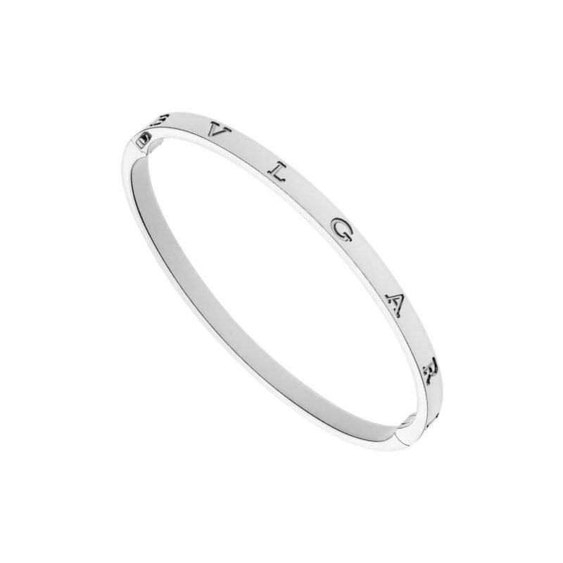 Pre-Owned Bvlgari B.zero1 Essential 18K White Gold Bangle Bracelet