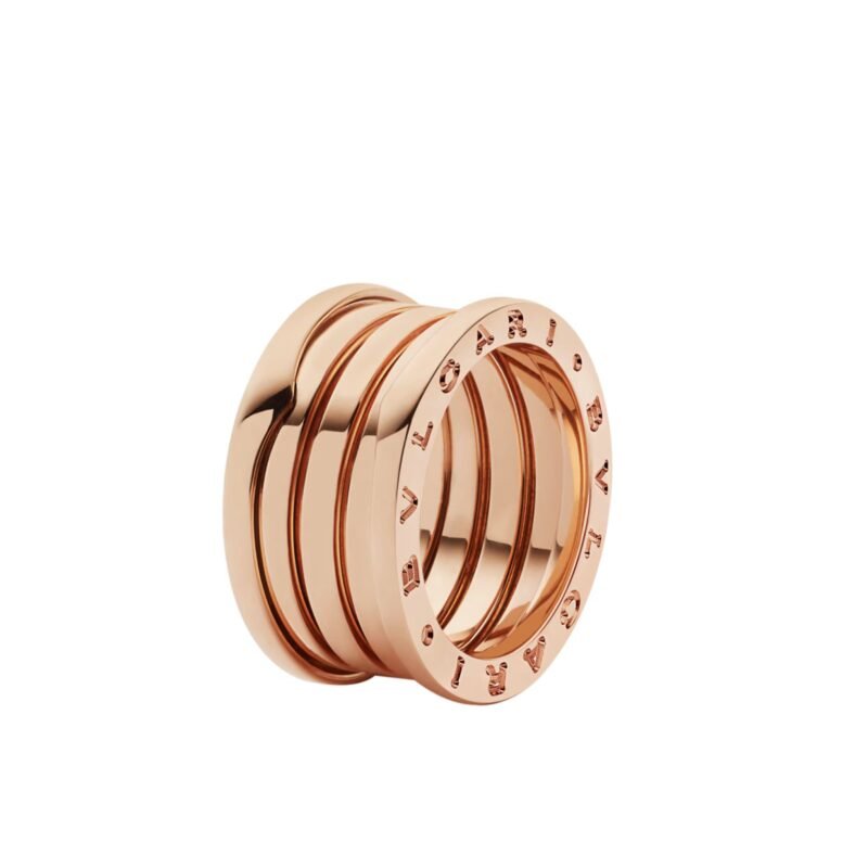 Pre-Owned Bvlgari B.zero1 Four-Band Ring in 18K Rose Gold