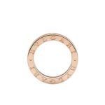 Pre-Owned Bvlgari B.zero1 One-Band Ring in 18K Rose Gold Set with Pavé Diamonds on the Spiral - Image 3