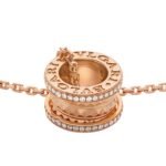 Pre-Owned Bvlgari B.zero1 Rock 18K Rose Gold Pavé Diamond Necklace - Image 3