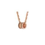Pre-Owned Bvlgari B.zero1 Rock 18K Rose Gold and Black Ceramic Necklace